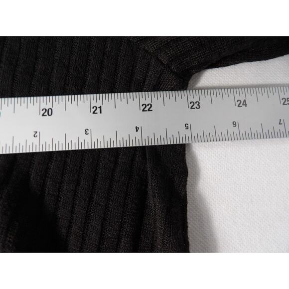 Simple Susan Betro 2X Top Tunic Black White Mixed Media Sweater Career Casual - Picture 9 of 10